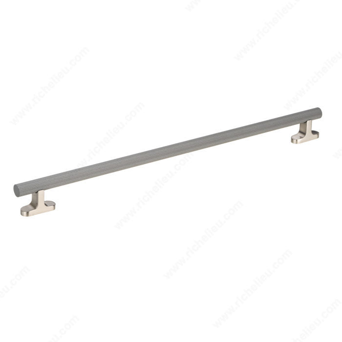 Richelieu 12-5/8'' Modern Metal Pull - 4565 Brushed Nickel - Ravello Gray