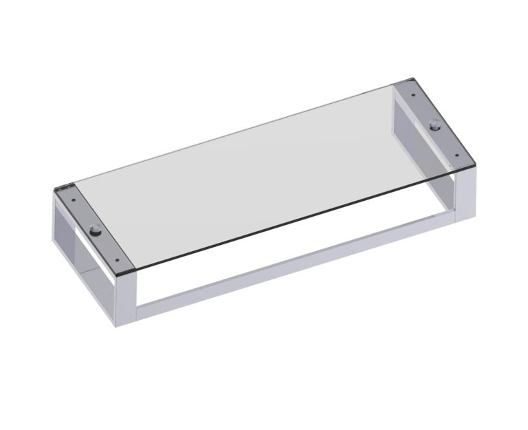 Kartners Berlin Glass Shelf w/ Towel Bar 24" (PLEASE CALL US FOR SPECIAL PRICING)
