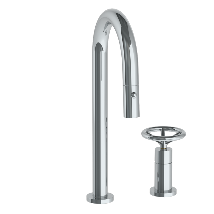 WATERMARK Brooklyn 31 Deck Mounted 2 Hole Gooseneck Prep Faucet with P ...