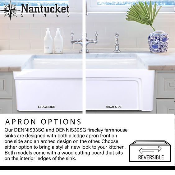 NANTUCKET 30" Single Bowl Dennis30SG (FREE SHIPPING PROMO SEPTEMBER 2025)