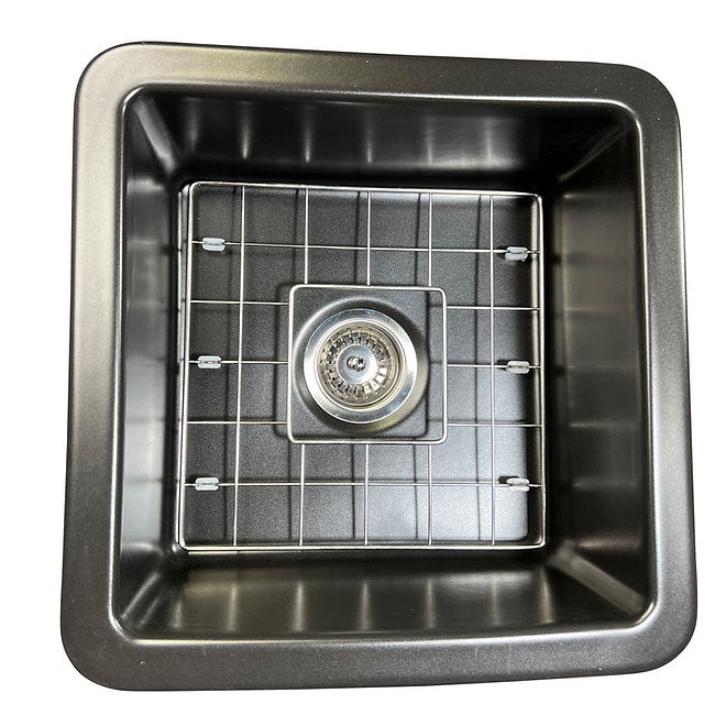 NANTUCKET 18 Inch Undermount Fireclay Kitchen Sink Wellfleet-1818MB (FREE SHIPPING PROMO SEPTEMBER 2025)