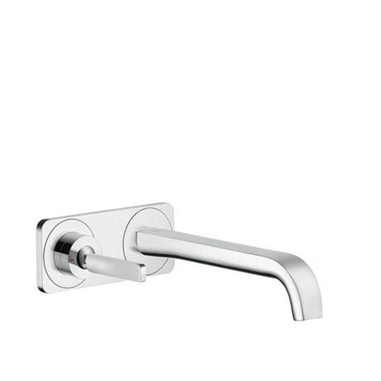 Axor Citterio E Wall-Mounted Single-Handle Faucet Trim with Base Plate, 1.2 GPM