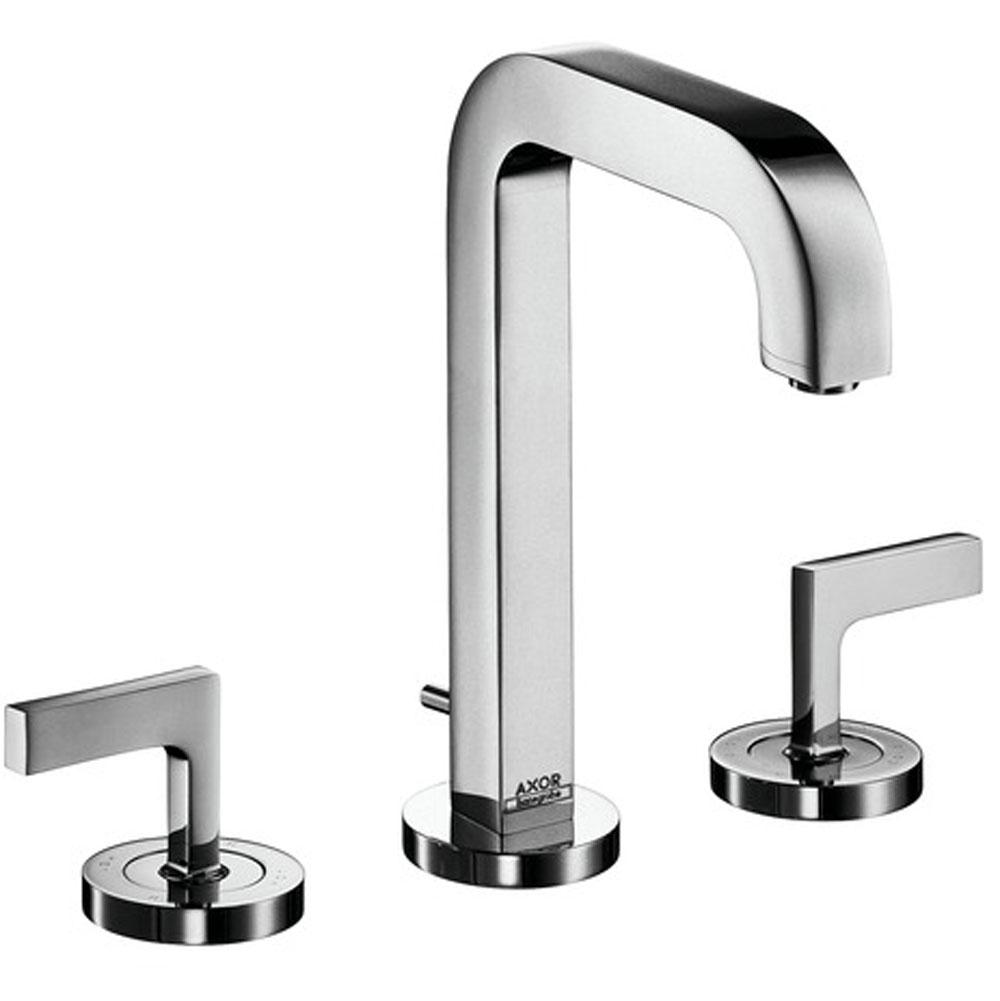 Axor Citterio Widespread Faucet 170 with Lever Handles and Pop-Up Drain, 1.2 GPM