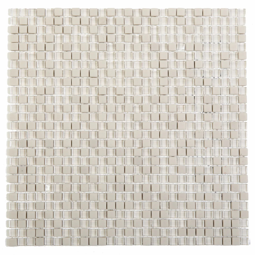 Aphrodite 3/8'' x 3/8'' Ivory Semi-Gloss 12'' x 12''