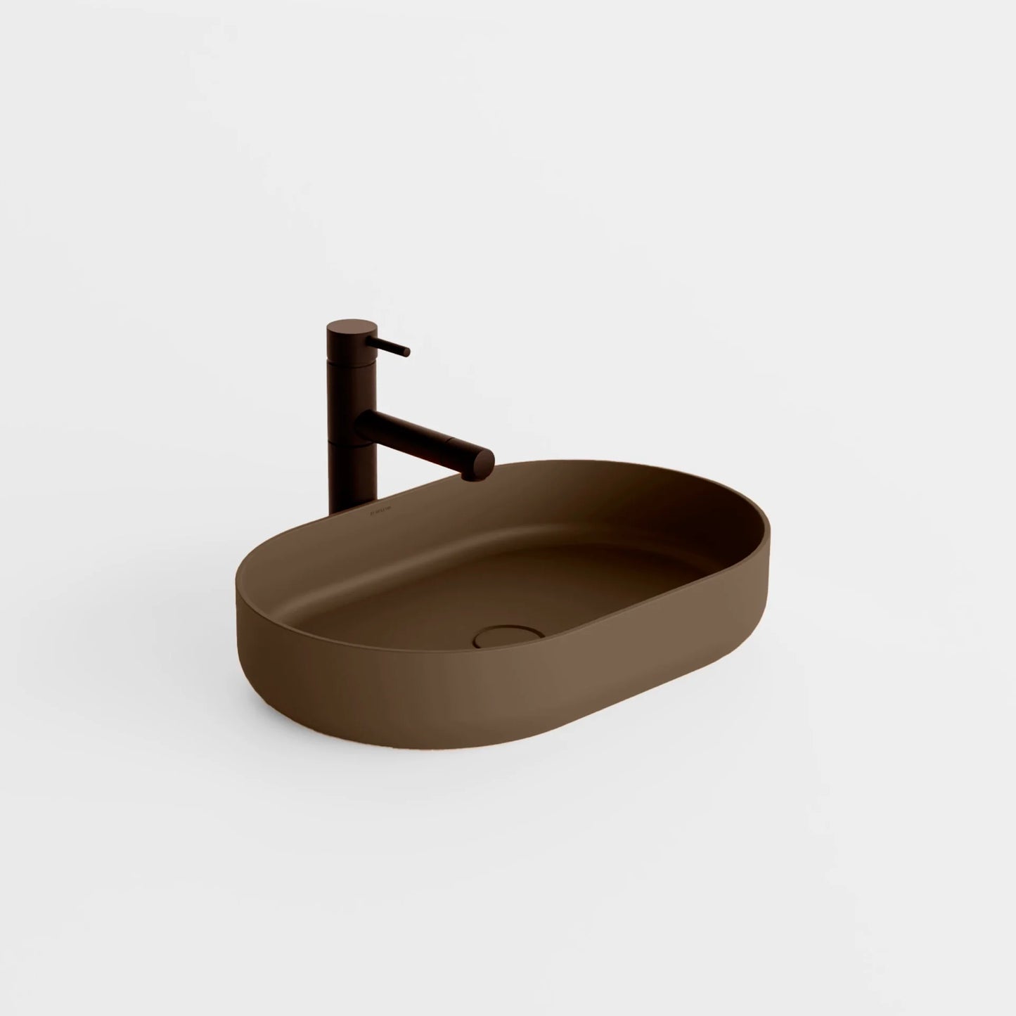 Concrete Vessel Sink Flow Collection 22.4'' Length x 14.5'' Width x 4.3'' Depth