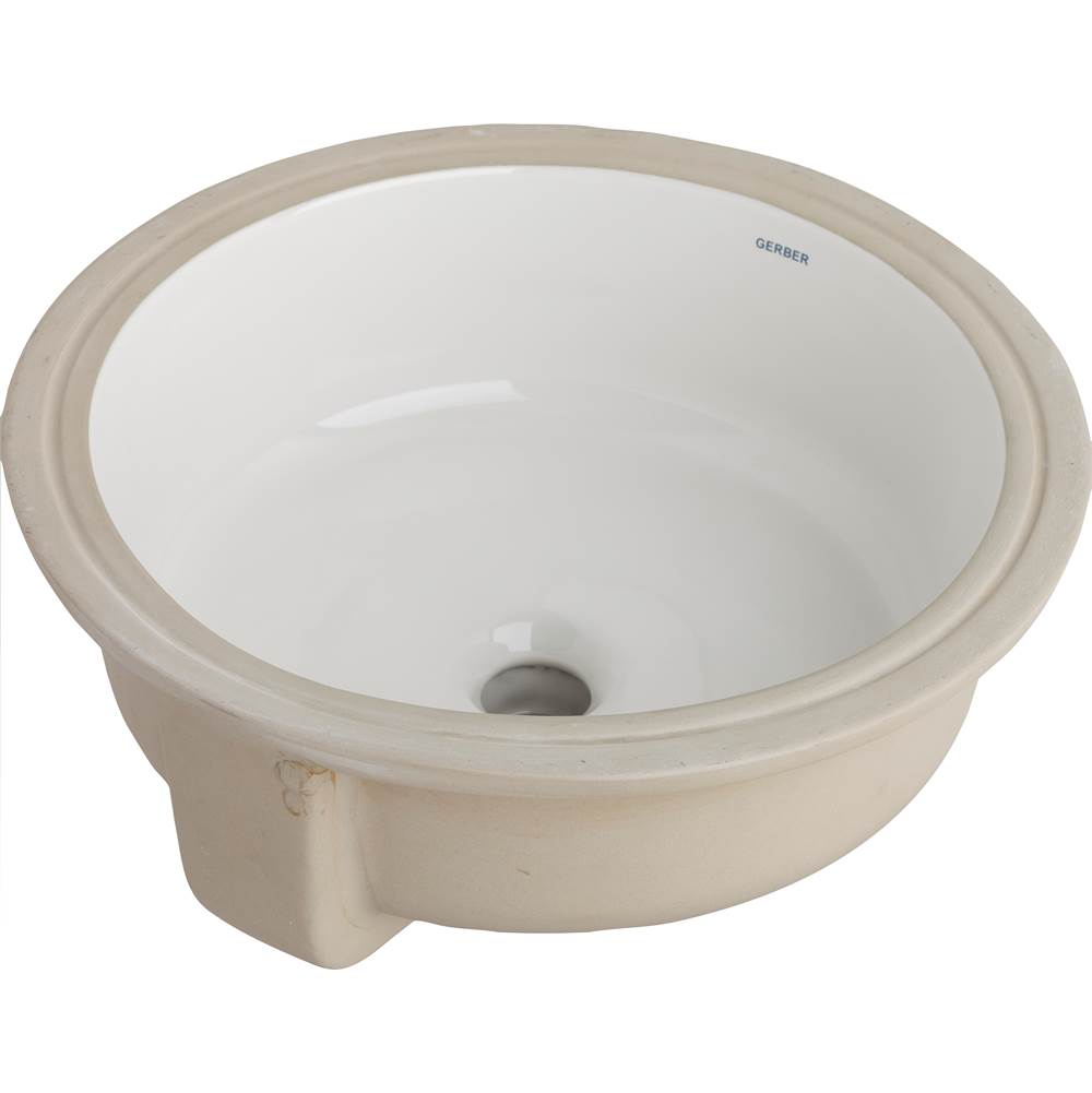 Gerber Plumbing Luxoval Undercounter 16'' X 16'' Round Lav