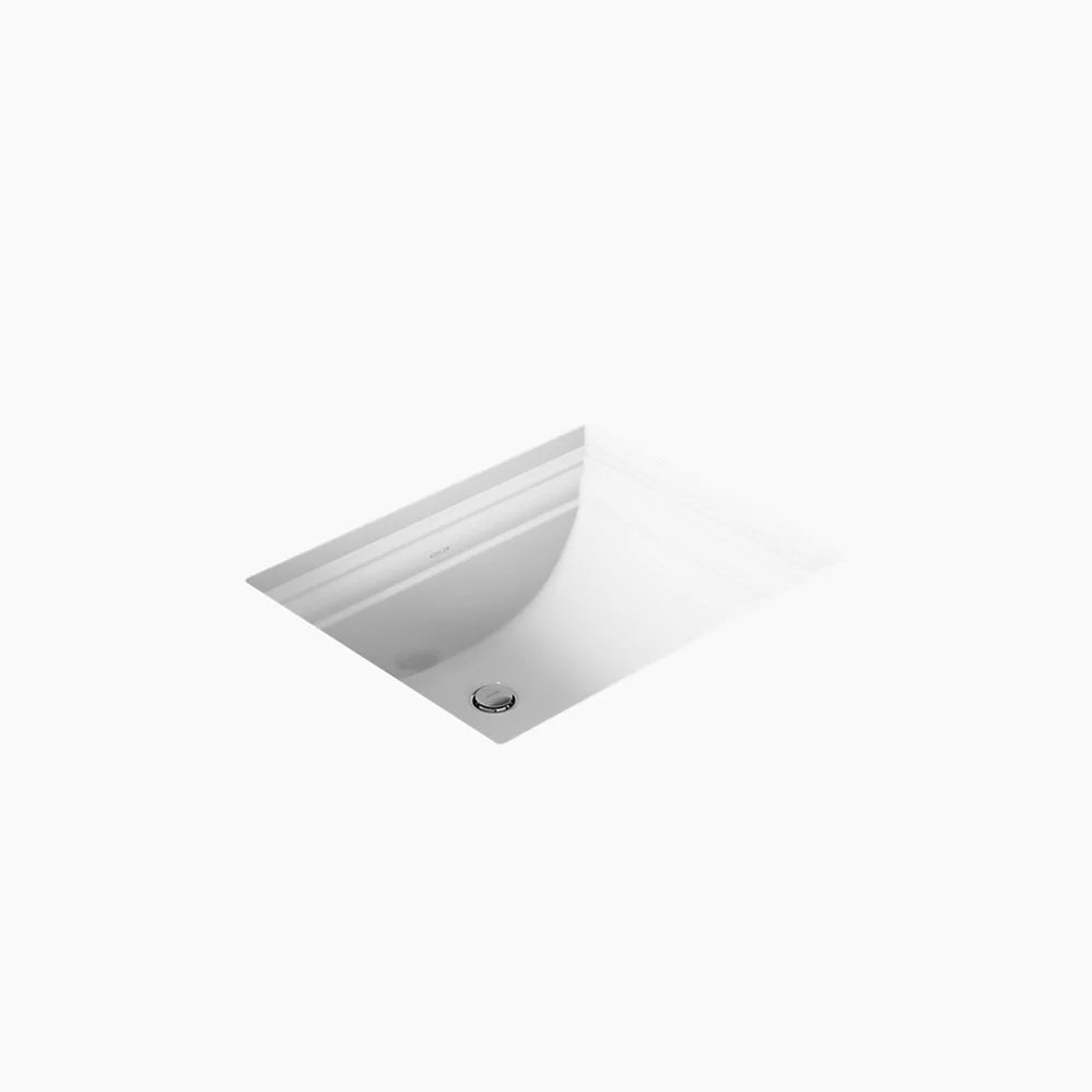 Kohler Memoris 20" Rectangular Undermount Bathroom Sink White