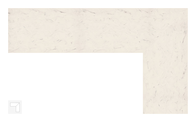 HIMACS Aurora Warm Blanc - 760*3680(30''*145'') (PLEASE CALL US FOR SPECIAL PRICING)