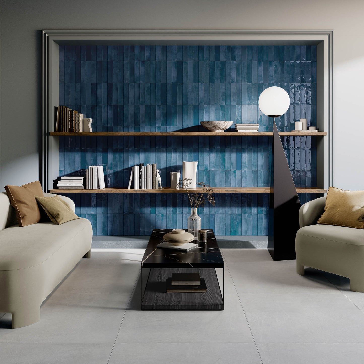 SOGNARE MOJAVE BLU 2"X10" SUBWAY TILE - MADE IN ITALY (PLEASE CALL FOR SPECIAL PRICING)