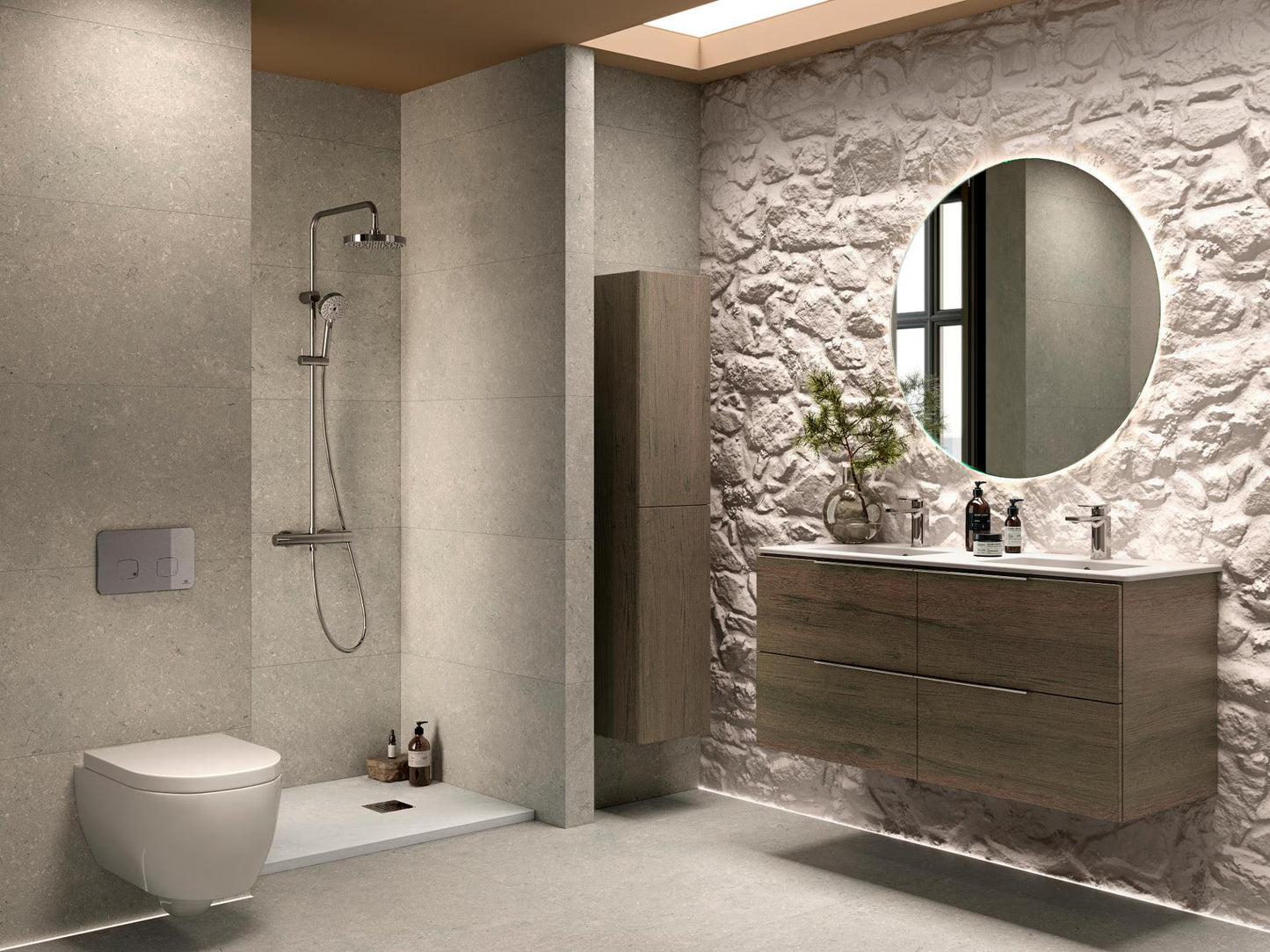 PORCELANOSA MARNE WALL HUNG VANITY 59" ROBLE WENGE (ON SALE) NOKEN