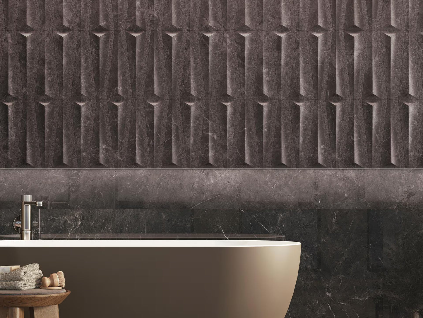 PORCELANOSA DECO NERO VELLUTO 23X59" - (ON PROMOTION)
