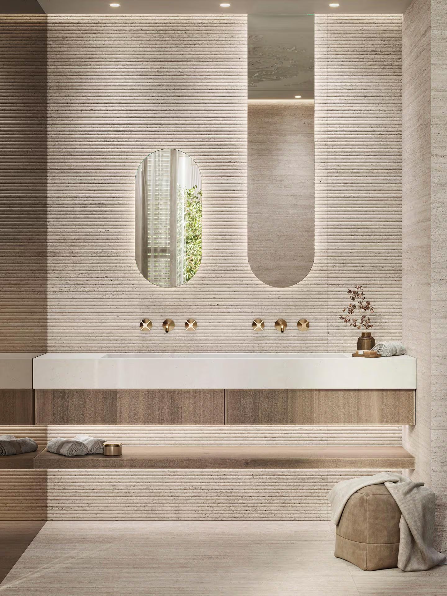 PORCELANOSA CANAL TARANTO BONE 23"X59" - (ON SALE)