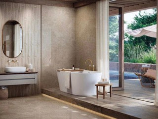 Porcelanosa Beige Velluto Polished 47"X47"