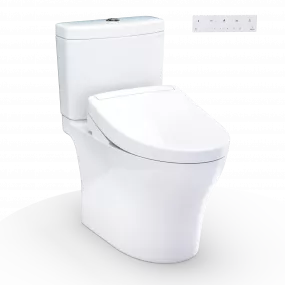 TOTO Compare Product Aquia® IV WASHLET®+ S5 Two-Piece Toilet - 1.28 GPF/0.9 GPF White