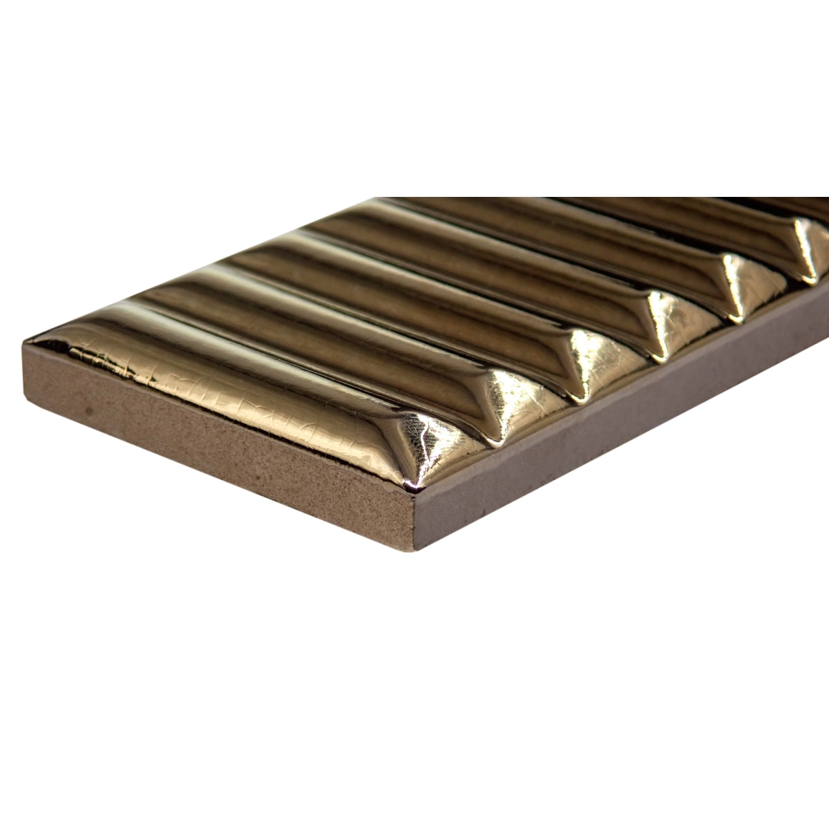 E by Emser ELECTRUM - 2X8 BLADE, GOLD, GLOSSY (SALE)