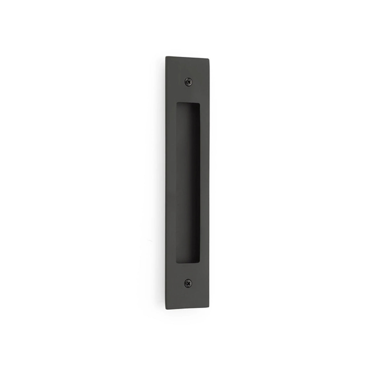 Emtek Modern Rectangular Flush Pull for 8-inch Door Pull - 221710 - Flat Black