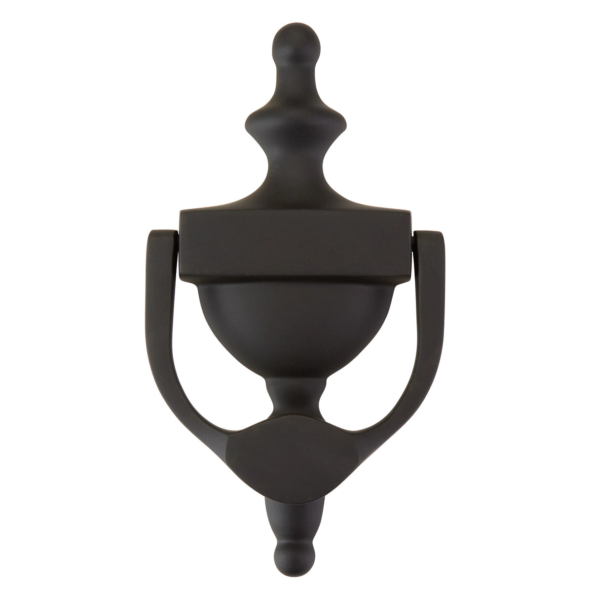Emtek Urn 2620 door knocker — Flat Black