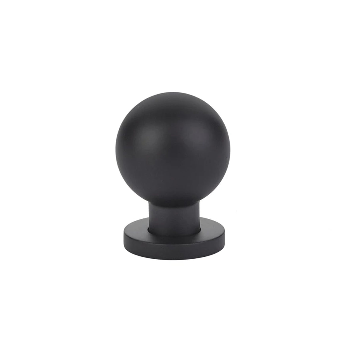 Emtek Globe cabinet knob in Flat Black - 86152US19