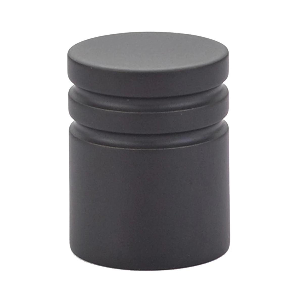 Emtek Metric 1 inch cabinet knob in Flat Black - 86268US19