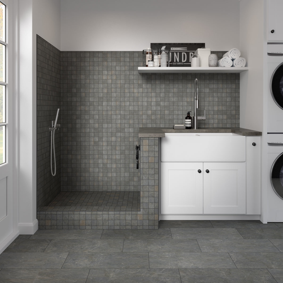 Milestone Gray Matte 12'' x 24'' Porcelain Tile