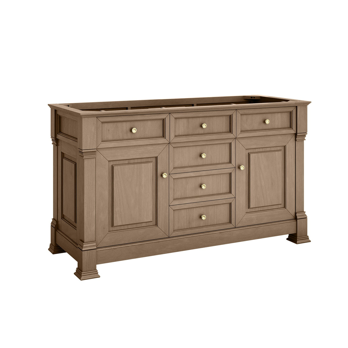 James Martin Vanities Brookfield 60" Double Vanity – Pecan – 547-V60D-PCN