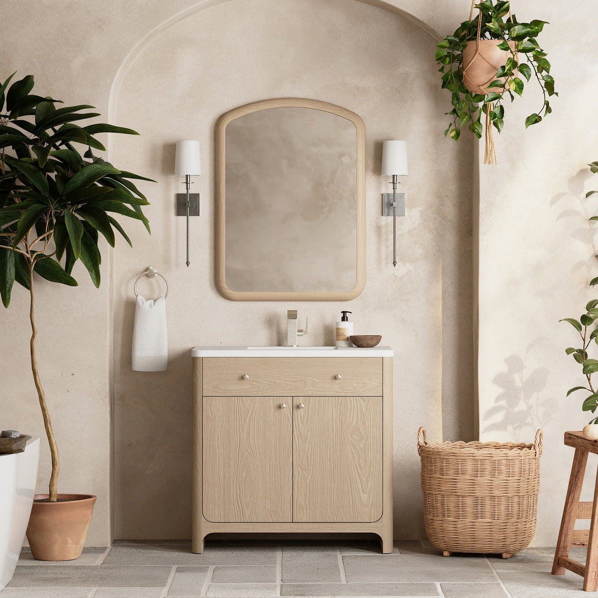 James Martin Vanities Gracyn 36-inch Single Vanity Cabinet - Coastal Driftwood