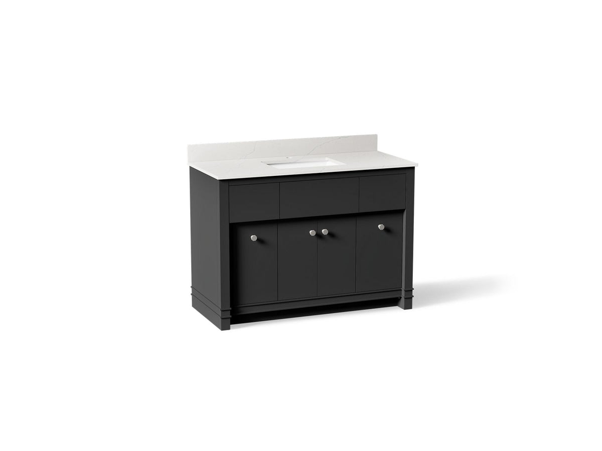 Kohler Alouette 48-Inch Vanity with Sink and Quartz Top | K-33268 – Ferrous Grey