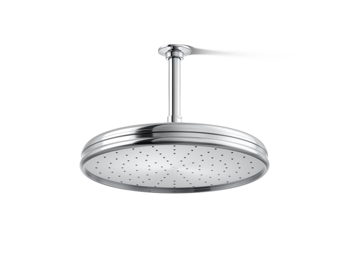 Traditional 12" single-function rainhead, 2.5 gpm