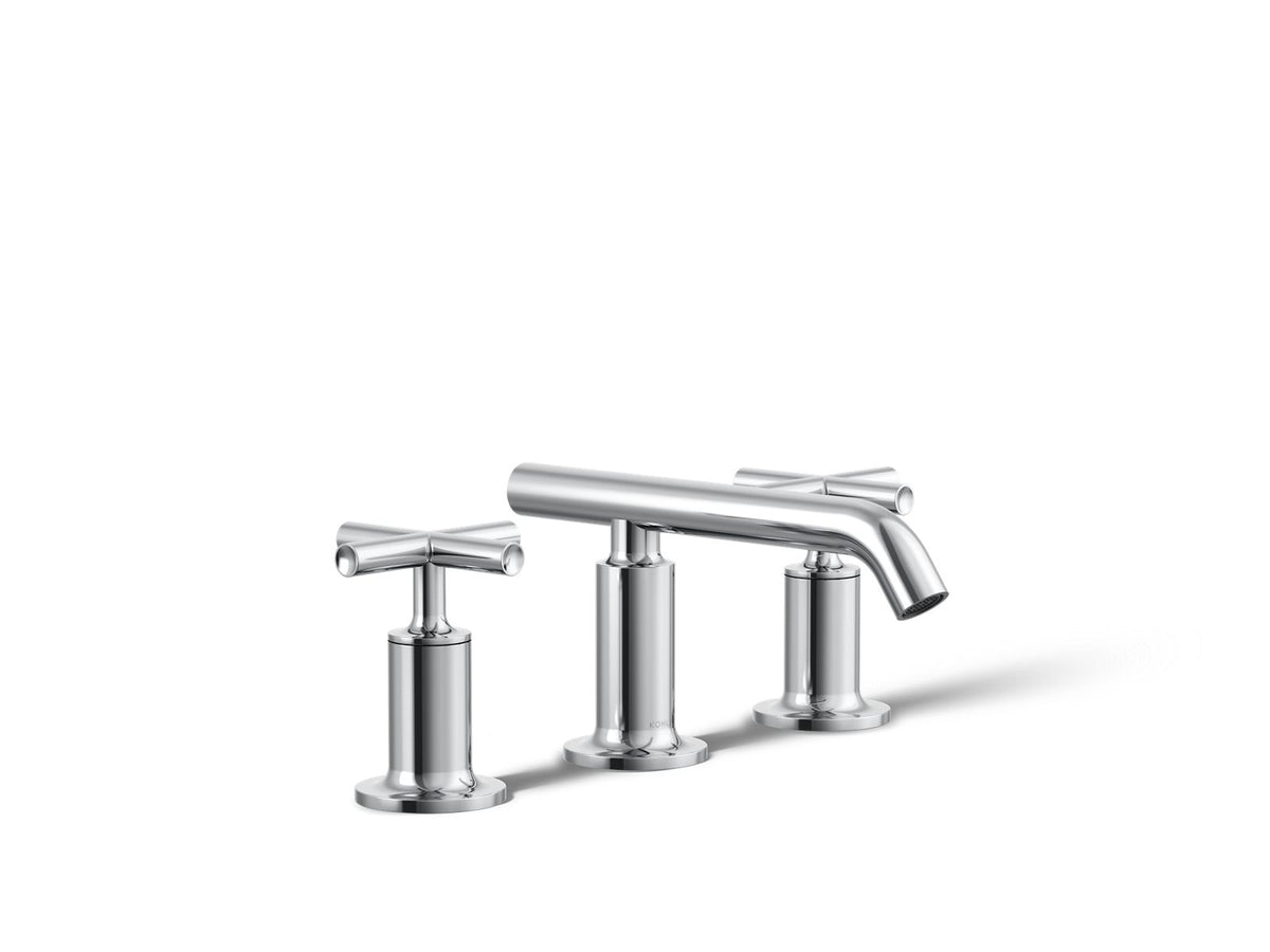 Purist® Widespread bathroom sink faucet with Cross handles, 1.2 gpm