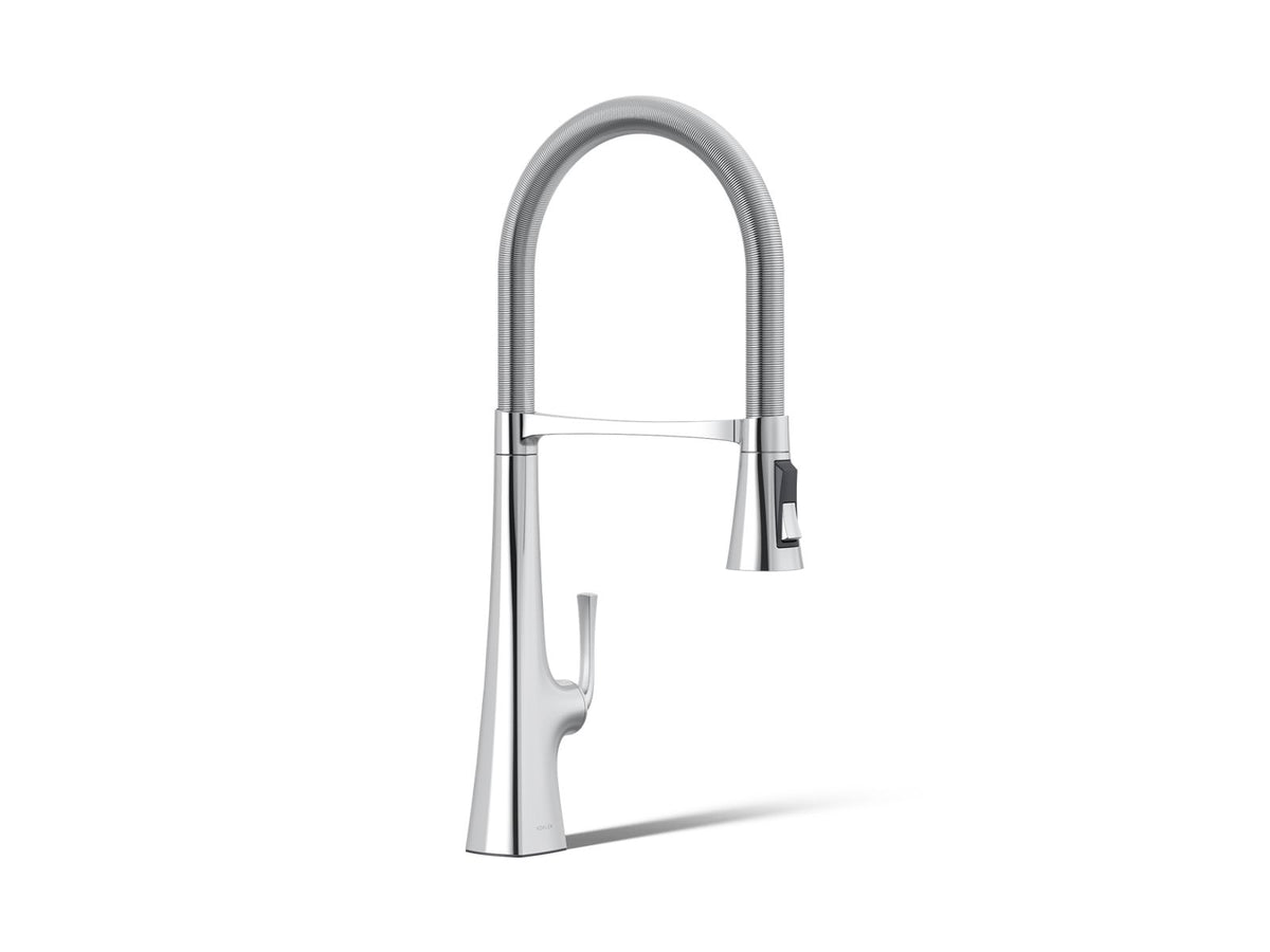 Graze® Semi-professional kitchen sink faucet with three-function sprayhead