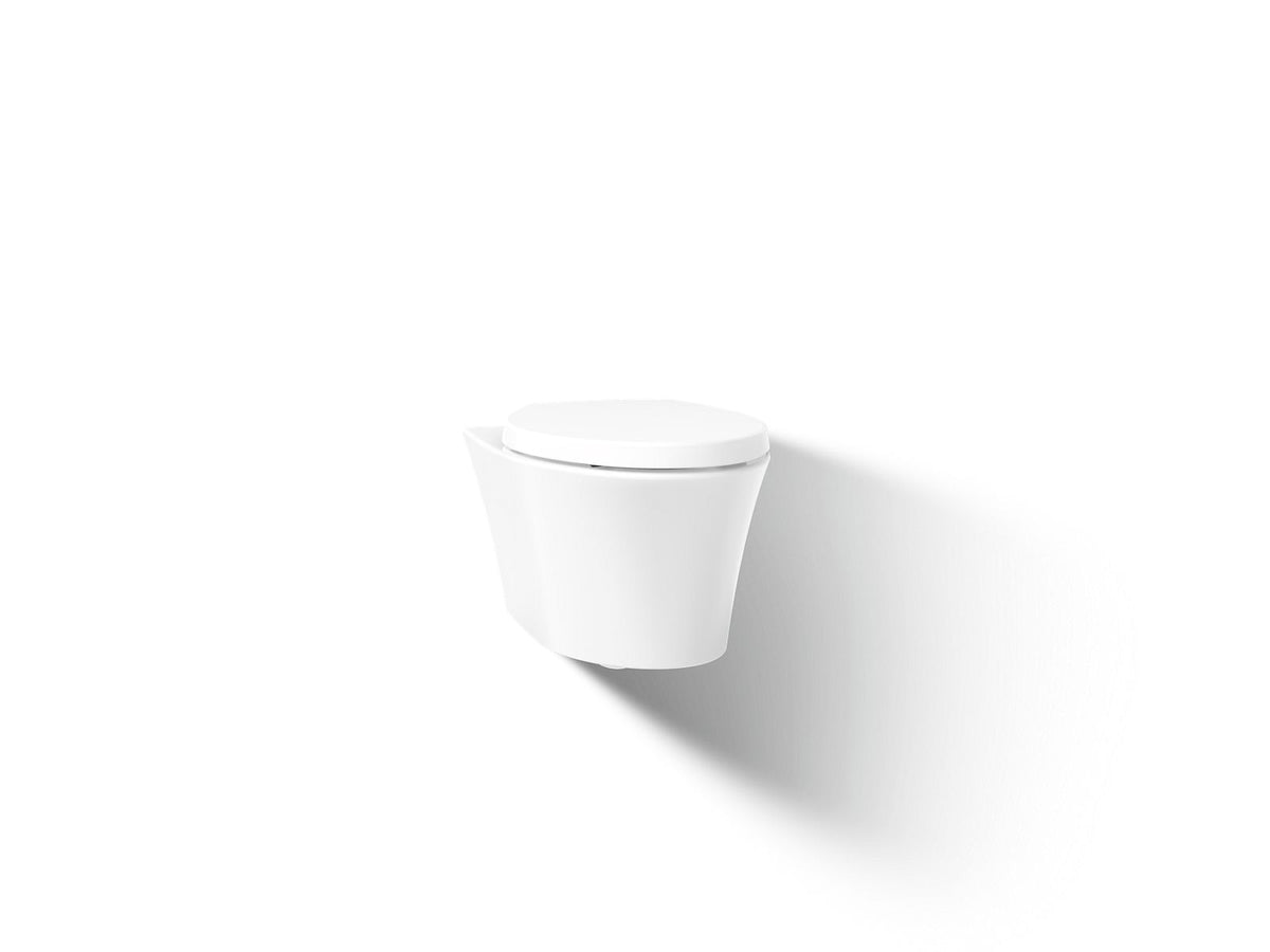 Veil® Wall-hung compact elongated toilet, dual-flush