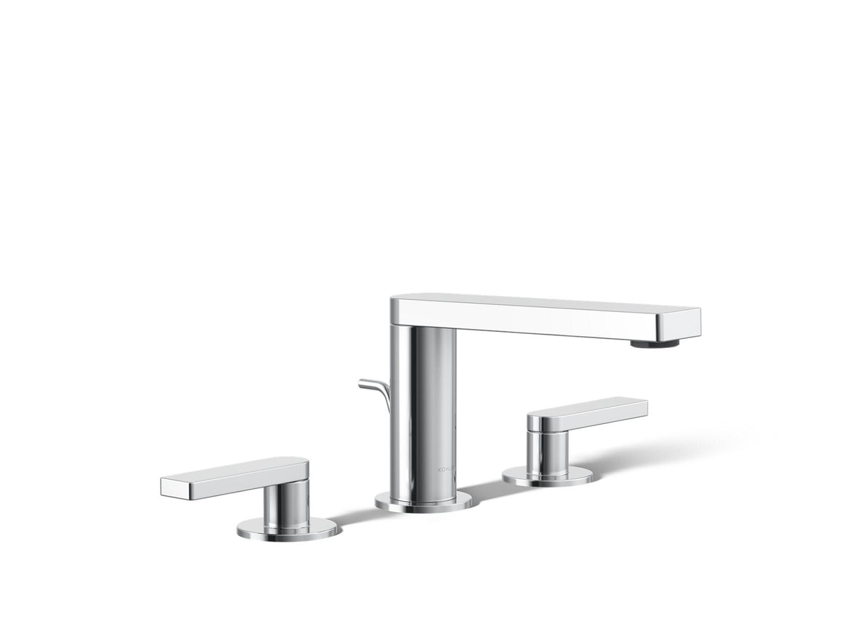 Composed® Widespread bathroom sink faucet with Lever handles, 1.2 gpm