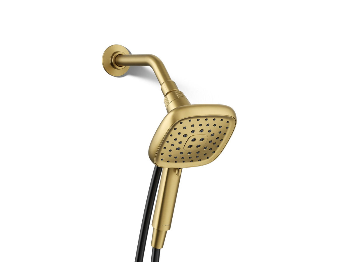 Kohler Fordra Multifunction Handshower Kit, 1.75 GPM | K-REC27512-G – Vibrant Brushed Moderne Brass