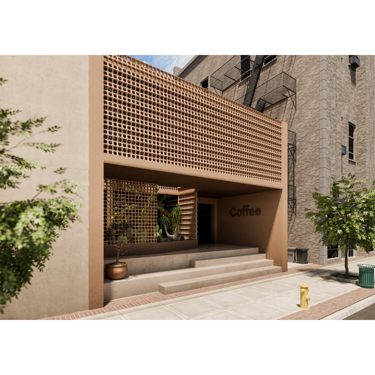 E by Emser KUBO - 6X6 CURVE, COTTO, MATTE (SALE)