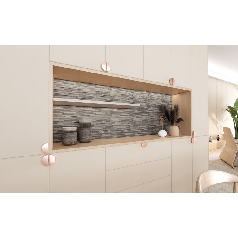 EMSER LUCENTE - 12X13 LINEAR STONE & GLASS BLEND, CERTOSA (SALE)