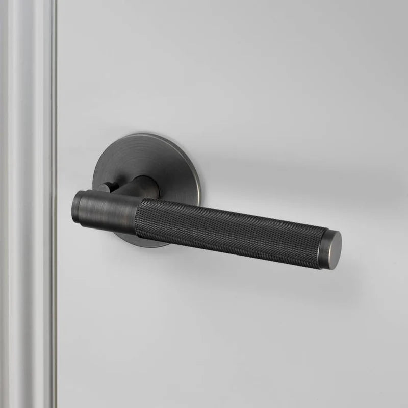 DOOR HANDLE SET / PRIVACY / CROSS / SMOKED BRONZE BUSTER + PUNCH NDDK-454472