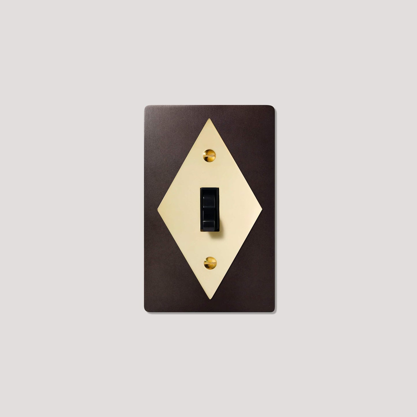 JASPER 1G Diamond Toggle Switch - UNLACQUERED BRASS /BLACKENED BRONZE