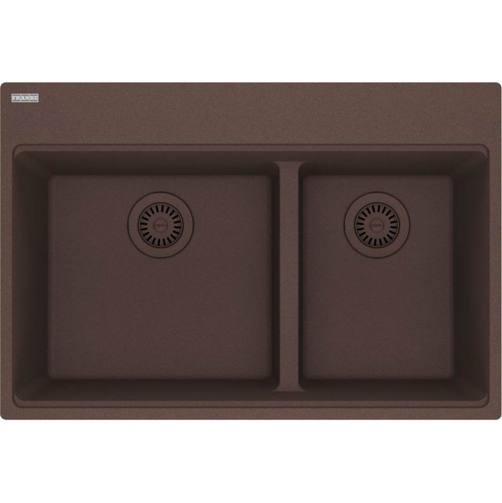 Franke Maris Topmount Granite Mocha Double 33Cab