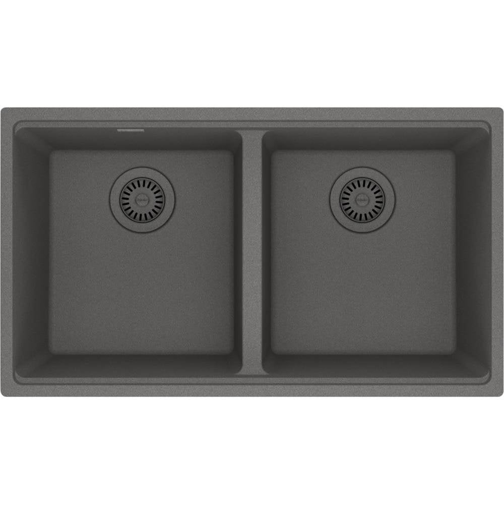 Franke Maris Undermount Granite Stone Grey Double 33Cab