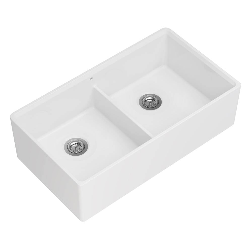DXV 36x20 Double Bowl FFC Sink w/ Grid Drain