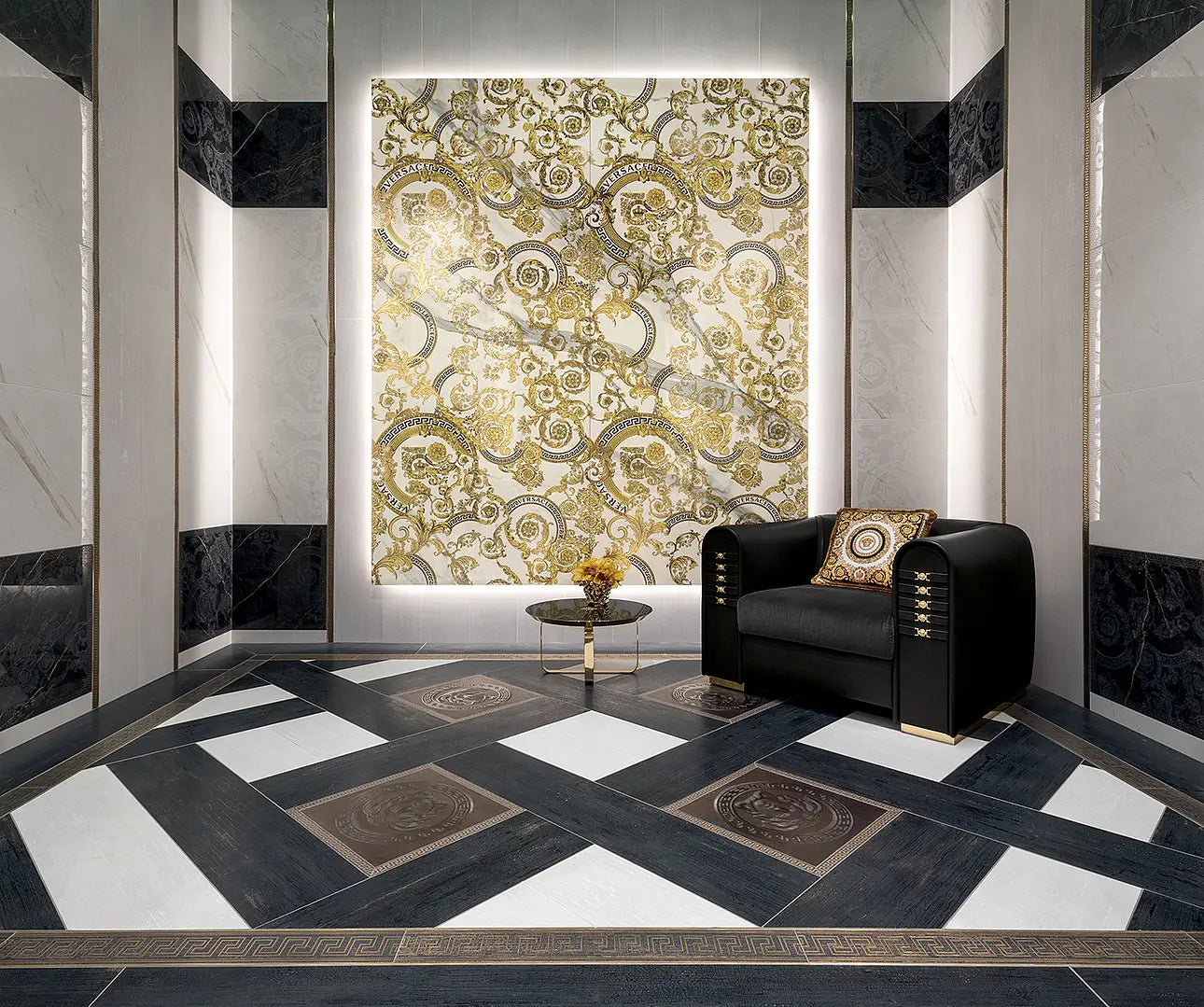 BAROCCO MAXI WHITE - VERSACE CERAMICS