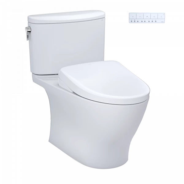 TOTO Nexus® WASHLET®+ S7 Two-Piece Toilet - 1.28 GPF – Cotton – MW4424726CEFG#01