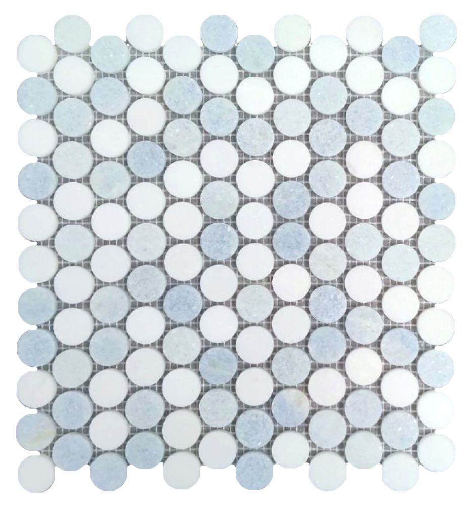 ELY Penny Marble Crystal Ocean 11 x 11.5