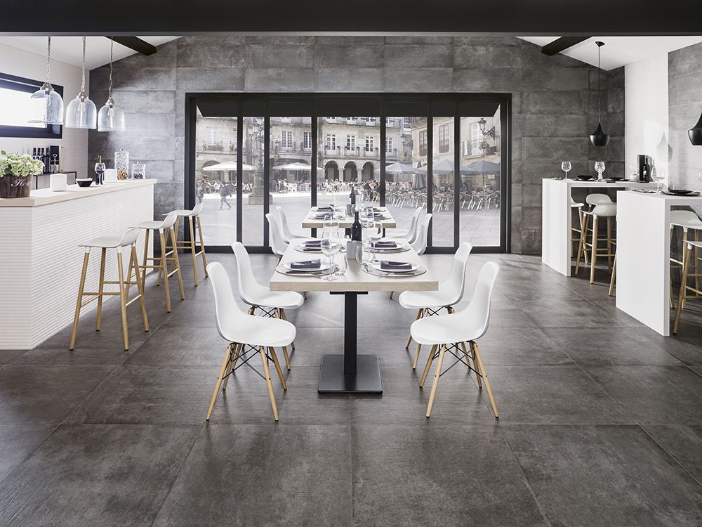 Porcelanosa Newport Dark Gray Nature 32x32