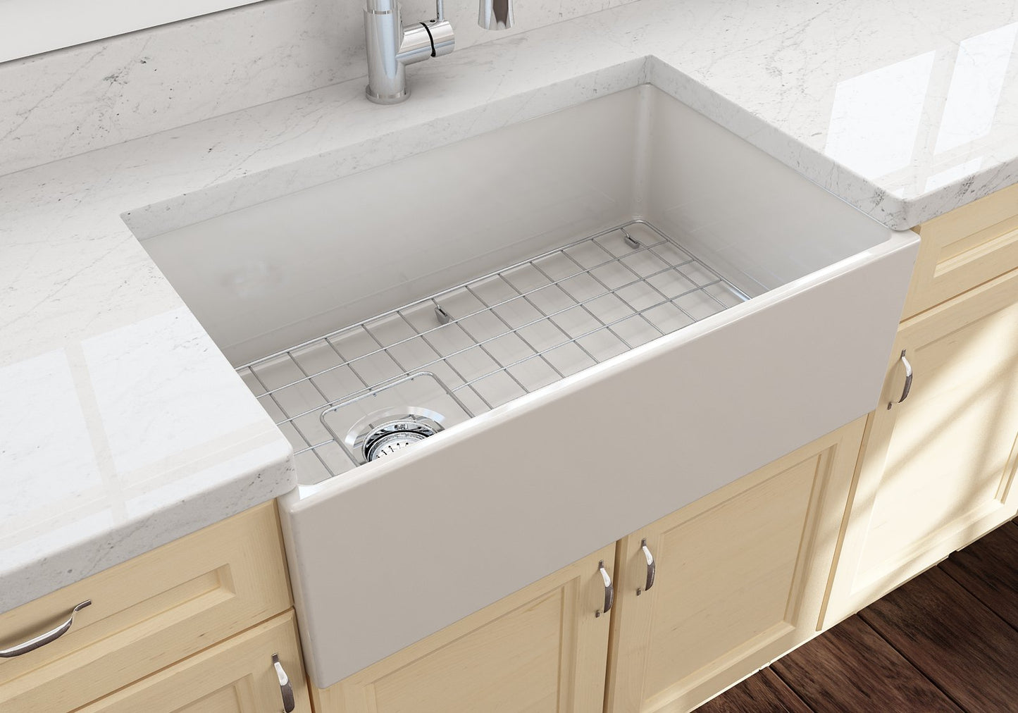 Bocchi Farmhouse Apron Front Fireclay 30" Single Bowl Kitchen Sink (Call for special pricing)