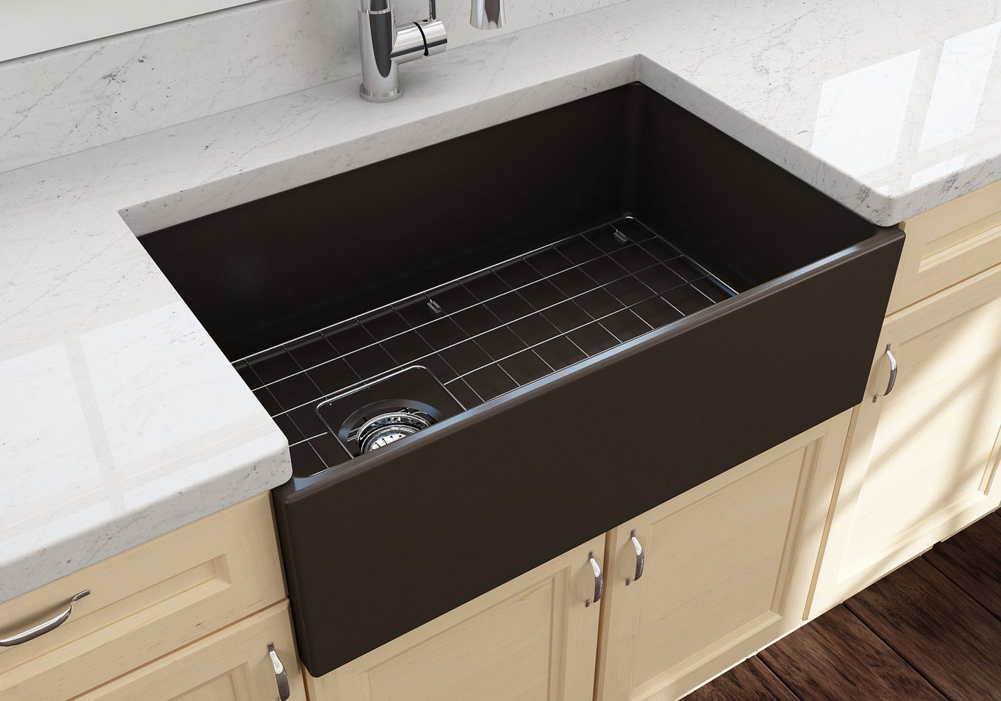 Bocchi Farmhouse Apron Front Fireclay 30" Single Bowl Kitchen Sink (Call for special pricing)