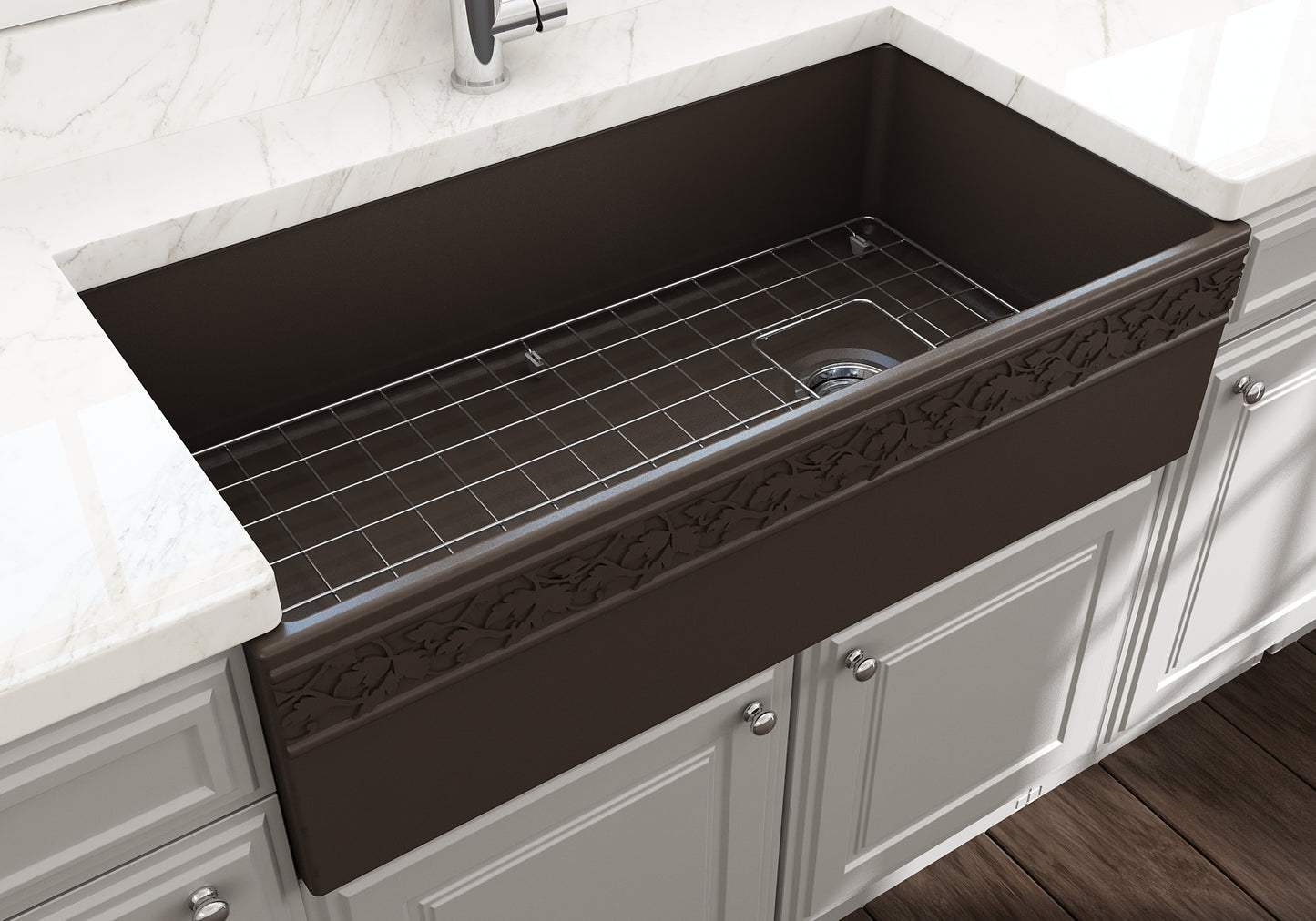 Bocchi Farmhouse Apron Front Fireclay 36" Single Bowl Kitchen Sink (Call for special pricing)