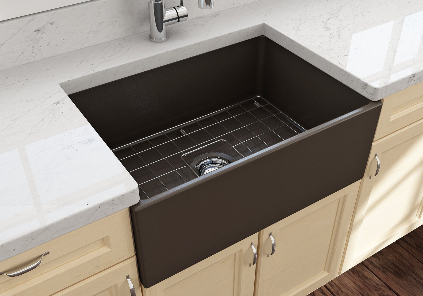 Bocchi Farmhouse Apron Front Fireclay 27" Single Bowl Kitchen Sink (Call for special pricing)