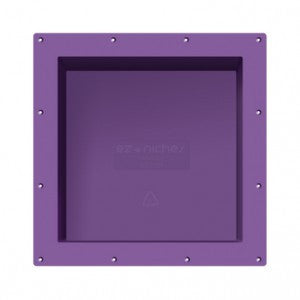 EZ-NICHES USA Large Square Niche for Bathroom Wall / Recessed Shower Shampoo Shelf (14"x14")