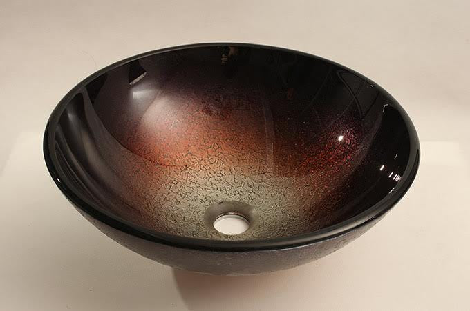 Matera Hand Made Tempered Glass Vessel Sink